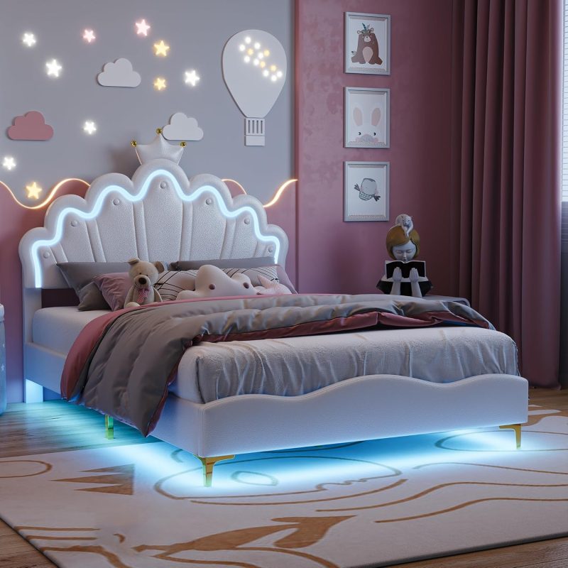 Dječji krevet bijela Princeza 140 x 200 cm