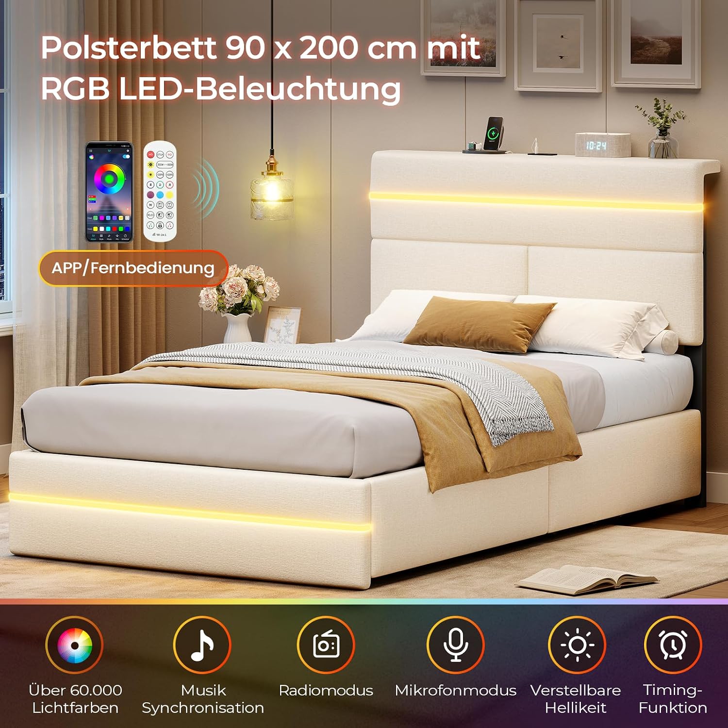 AOGLLATI Oslo krevet 90 x 200 cm - Slika 7