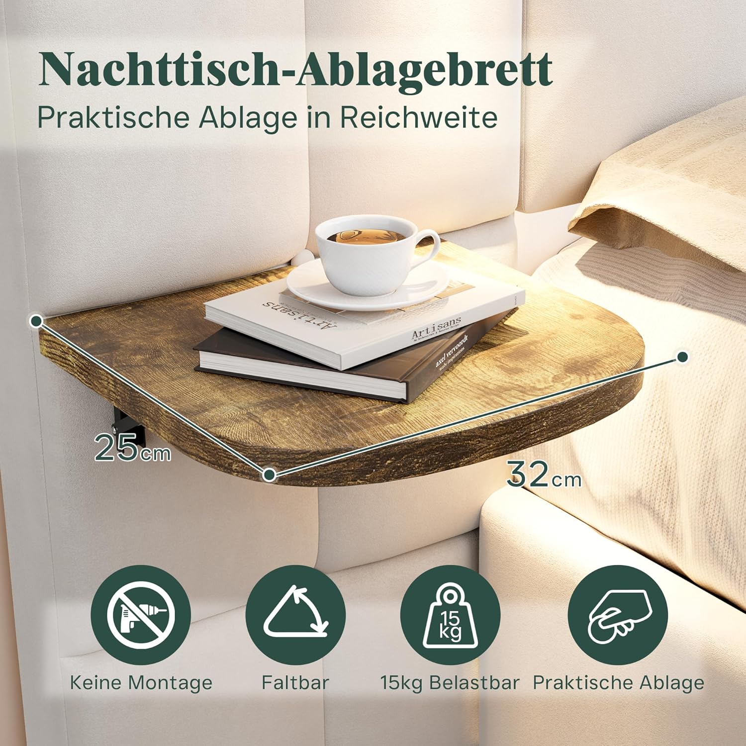 LUXOAK White tapecirani krevet 140 x 200 cm s prostorom za pohranu - Slika 4