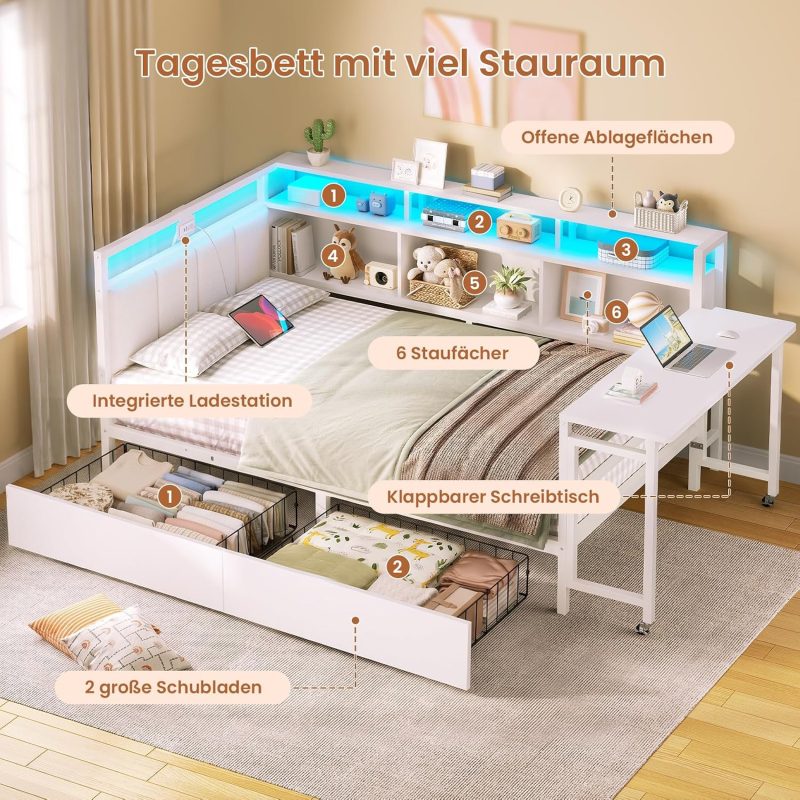 AOGLLATI Bobi tapecirani krevet 90 x 200 cm